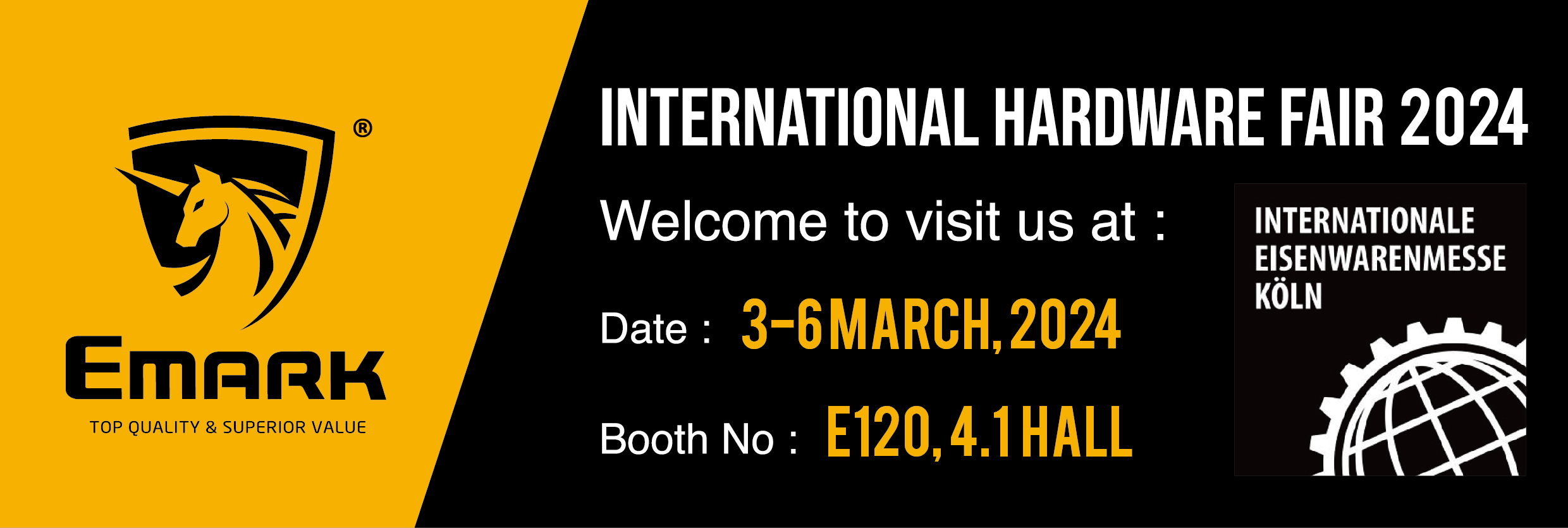 INTERNATIONAL HARDWARE FAIR COLOGNE   MARCH 3-6, 2024