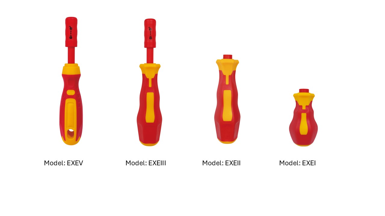 1000V Interchangeable Insulated screwdrivers for 75mm insulated bits